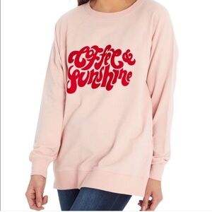 Wildfox Coffee & Sunshine Graphic Sweatshirt XL